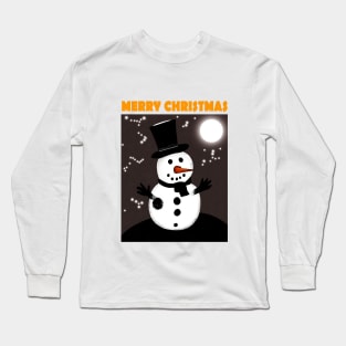 Snowman Merry Christmas 2022 Long Sleeve T-Shirt